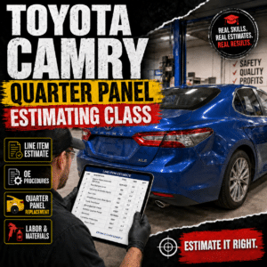 Estimating: Toyota Camry Quarter Panel Replacement