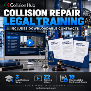Collision Repair Legal Training:  Includes downloadable contracts
