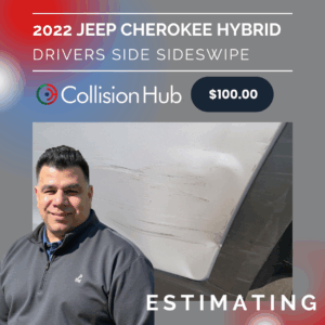 Estimating: 2022 Jeep Cherokee Hybrid Drivers Side Sideswipe