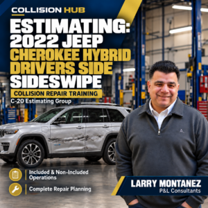 Estimating: 2022 Jeep Cherokee Hybrid Drivers Side Sideswipe