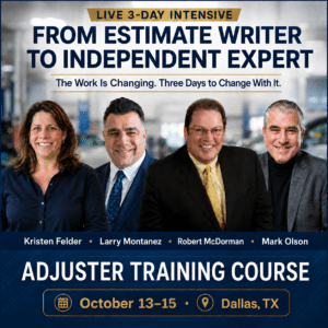 Live Class:  From Estimate Writer to Independent Expert